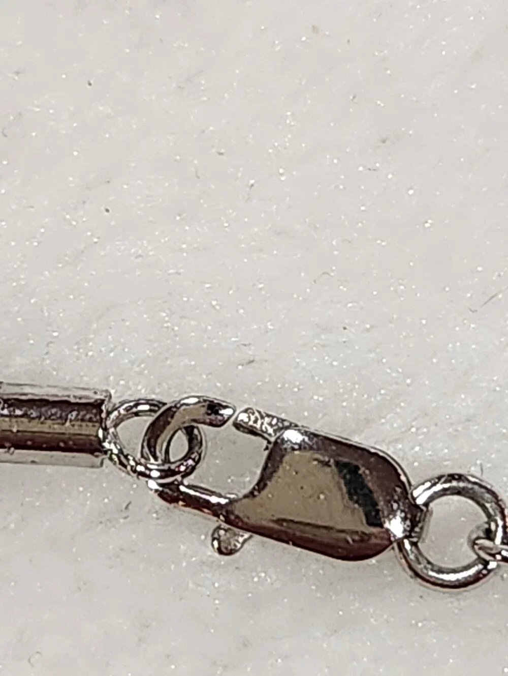 EMA Sterling Silver Enamel Heart Necklace with Silk Cord